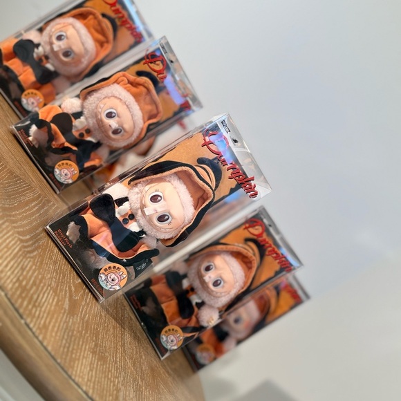 Authentic Pop Mart Labubu Magic of Pumpkin Mokoko Vinyl Plush Pendant - Picture 1 of 16